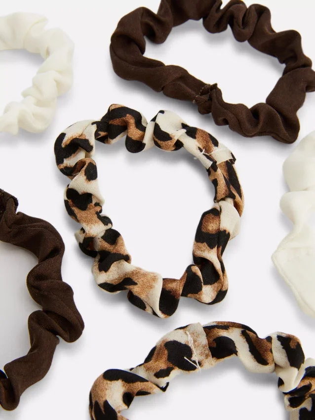 6-pak hårscrunchies