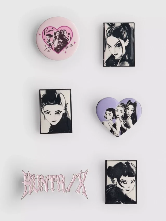 6-pak K-pop Demon Hunters-badges