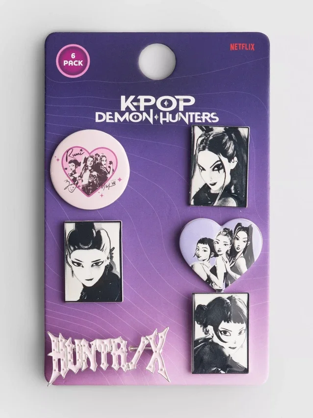 6-pak K-pop Demon Hunters-badges