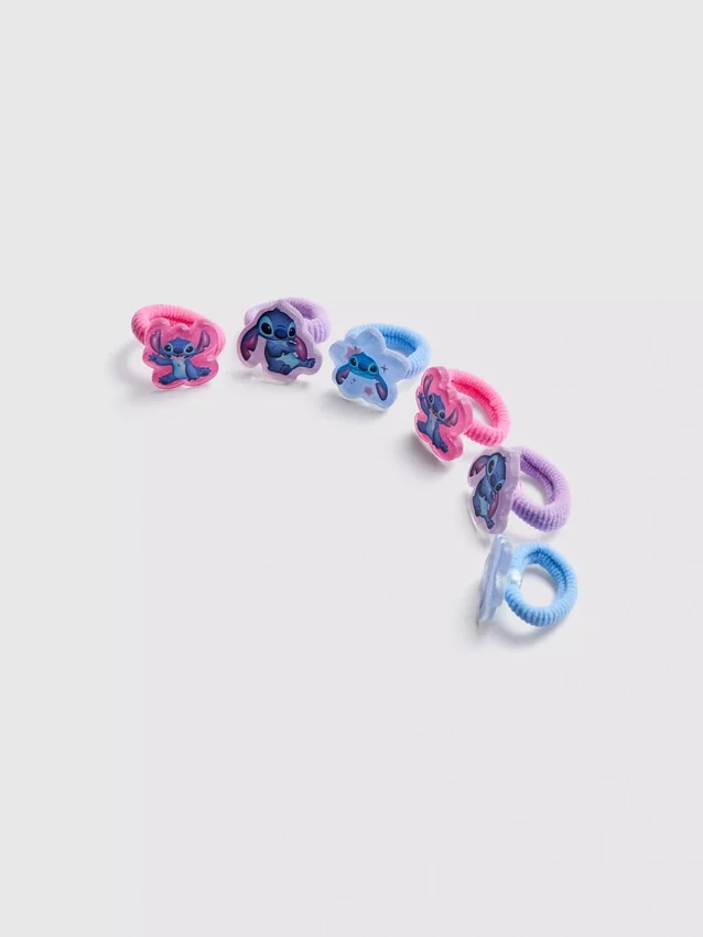 6-pak med Disney-Stitch-hårbånd