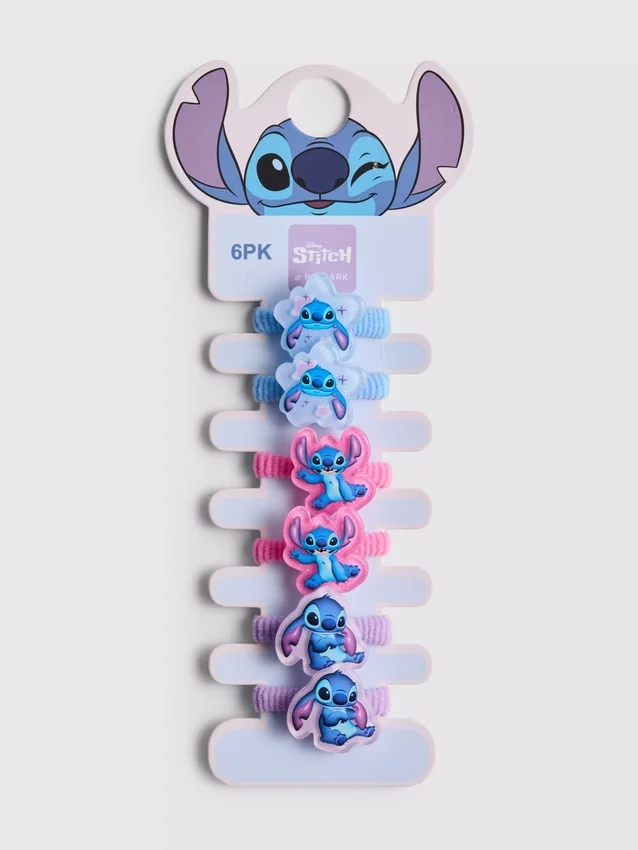 6-pak med Disney-Stitch-hårbånd