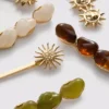 6-pak Paula Echevarría Celestial hårspænder i resin