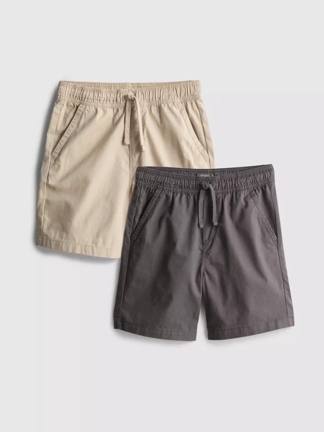 7–15 år | 2-pak shorts med snøre