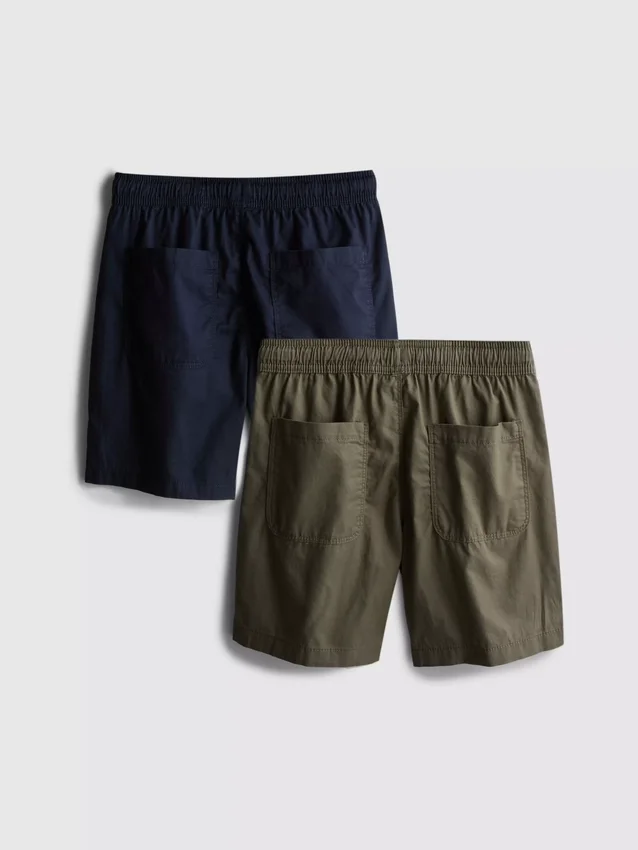 7–15 år | 2-pak shorts med snøre