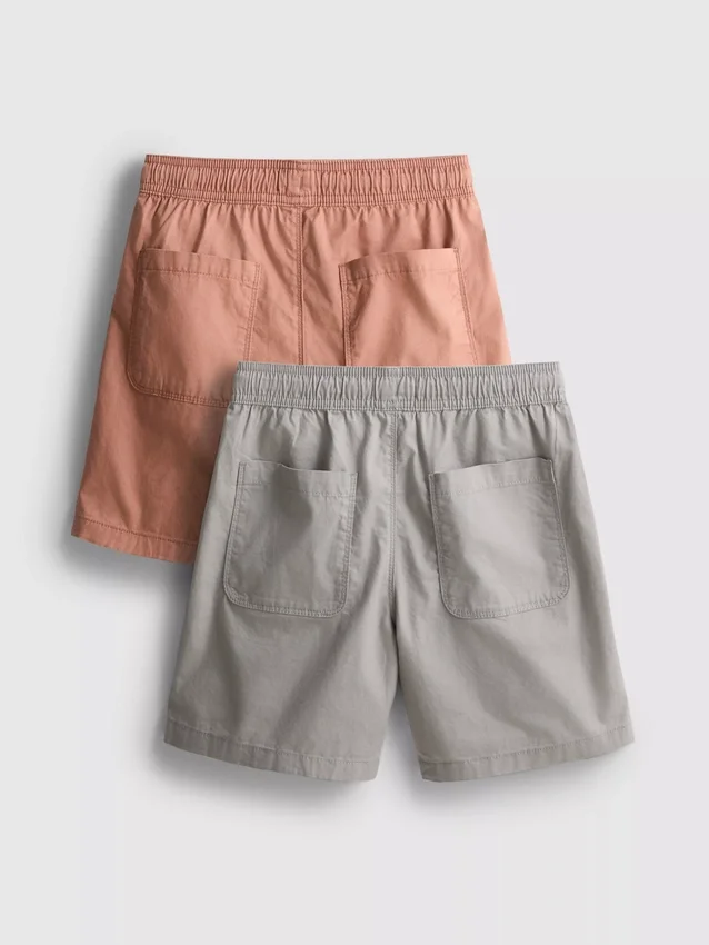 7–15 år | 2-pak shorts med snøre