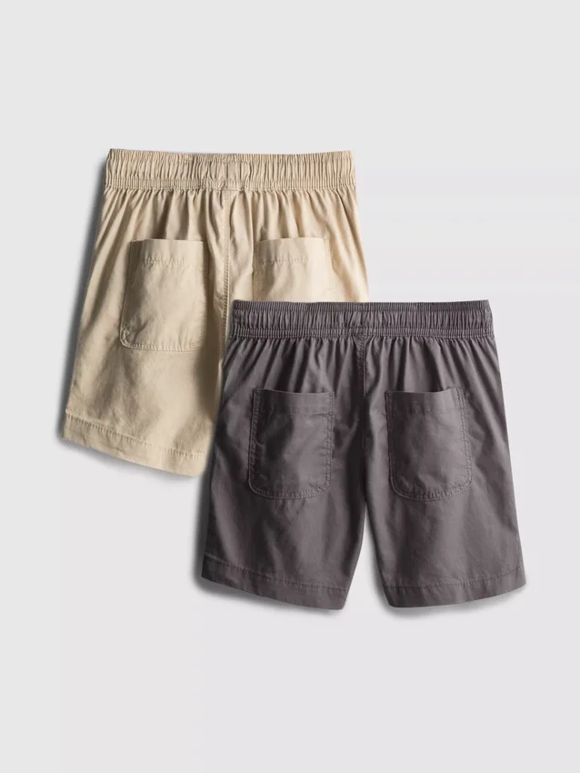 7–15 år | 2-pak shorts med snøre