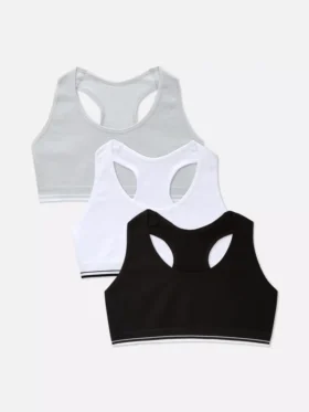 7–15 år | 3-pak cropped toppe med racerback