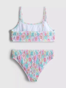 7-15 år | bikini med blomsterprint og rynket top