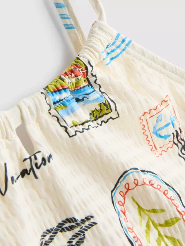 7–15 år | bikini med postkort-print