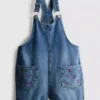 7–15 år | broderede denim-overalls