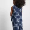 7–15 år | broderet ærmeløs bluse