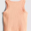 7–15 år | broderet ribbet tanktop
