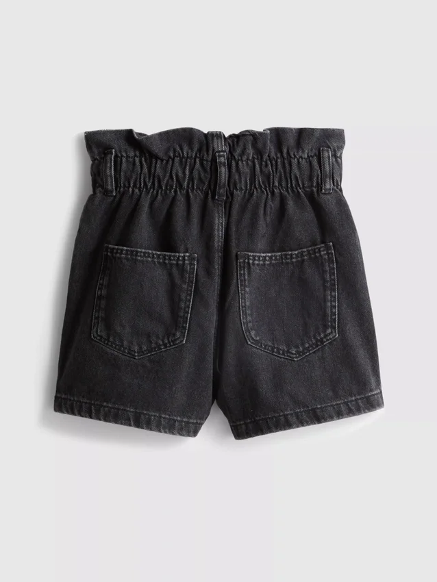 7–15 år | denimshorts i papirpose-stil