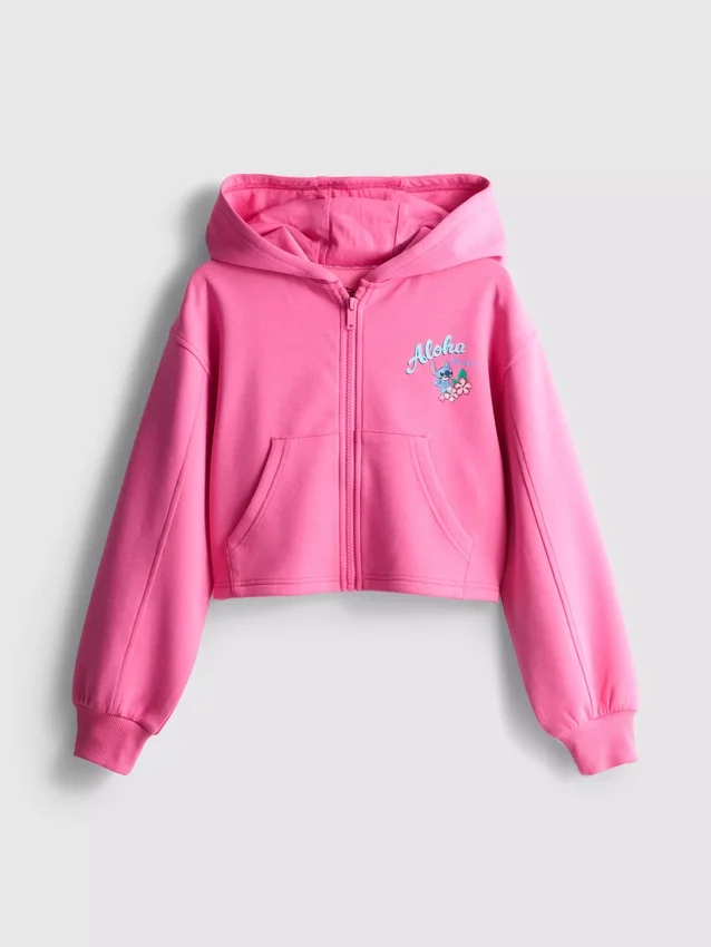 7–15 år | Disney-Stitch-hoodie med lynlås