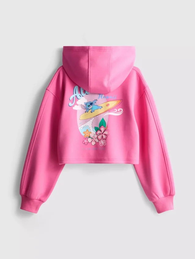 7–15 år | Disney-Stitch-hoodie med lynlås