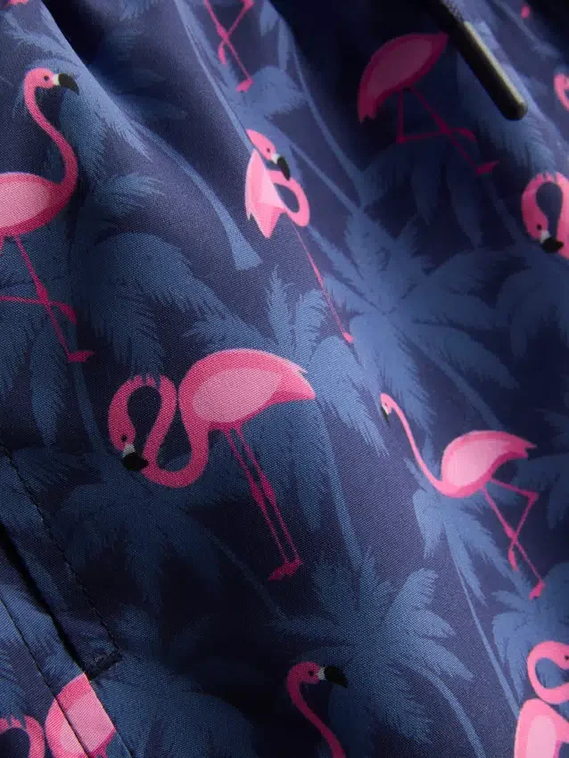 7–15 år | flamingo-motiv på badeshortsen