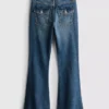 7–15 år | flare-jeans med bælte