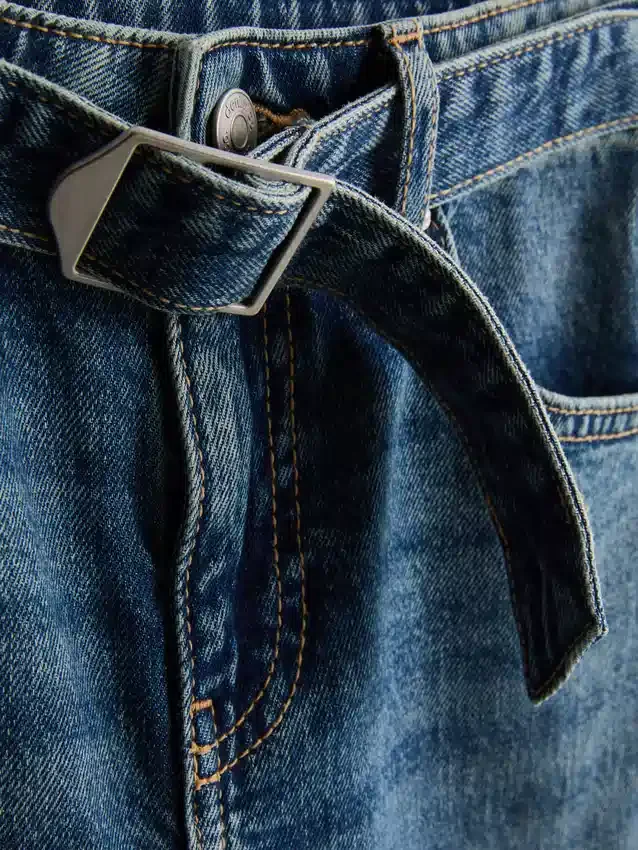 7–15 år | flare-jeans med bælte
