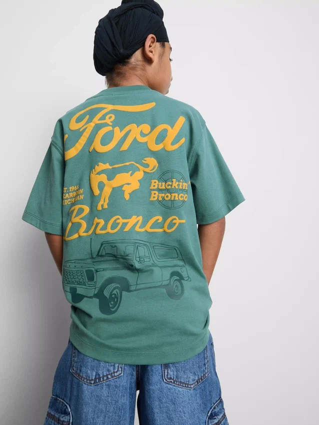 7–15 år | Ford-T-skjorte med grafisk motiv