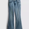 7-15 år | Jeans med pintuck og udvidet ben