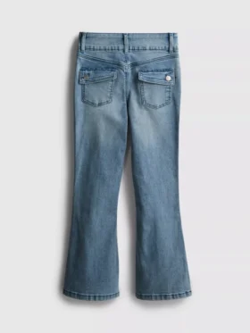 7-15 år | Jeans med pintuck og udvidet ben