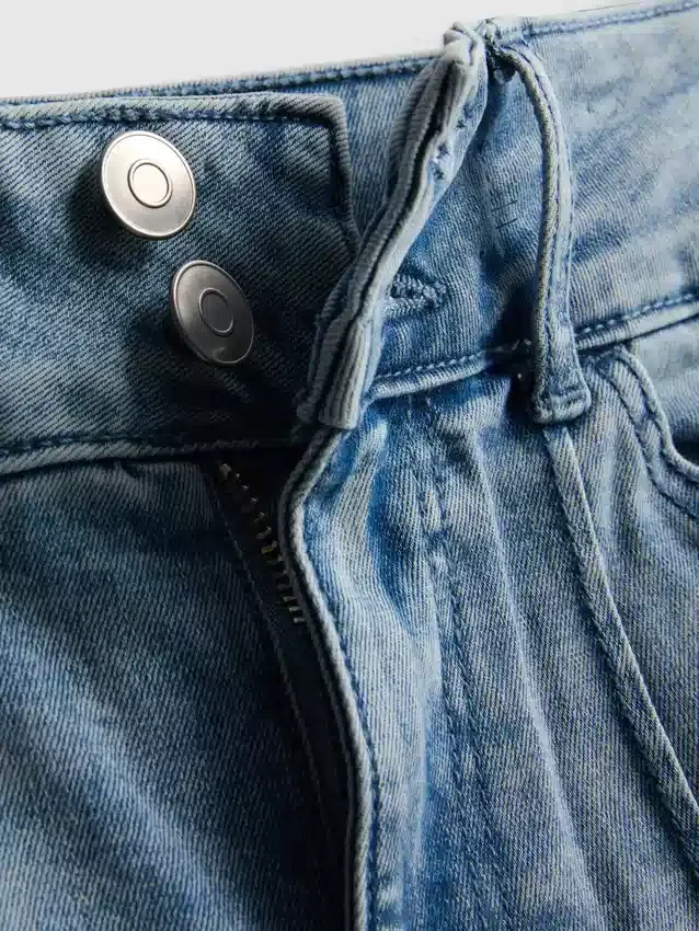 7-15 år | Jeans med pintuck og udvidet ben