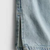7–15 år | Jeans med slids i sømmen og brede ben