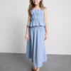 7–15 år | midi-nederdel i gingham-tern