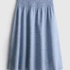 7–15 år | midi-nederdel i gingham-tern