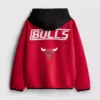 7–15 år | NBA Chicago Bulls hættetrøje med lynlås