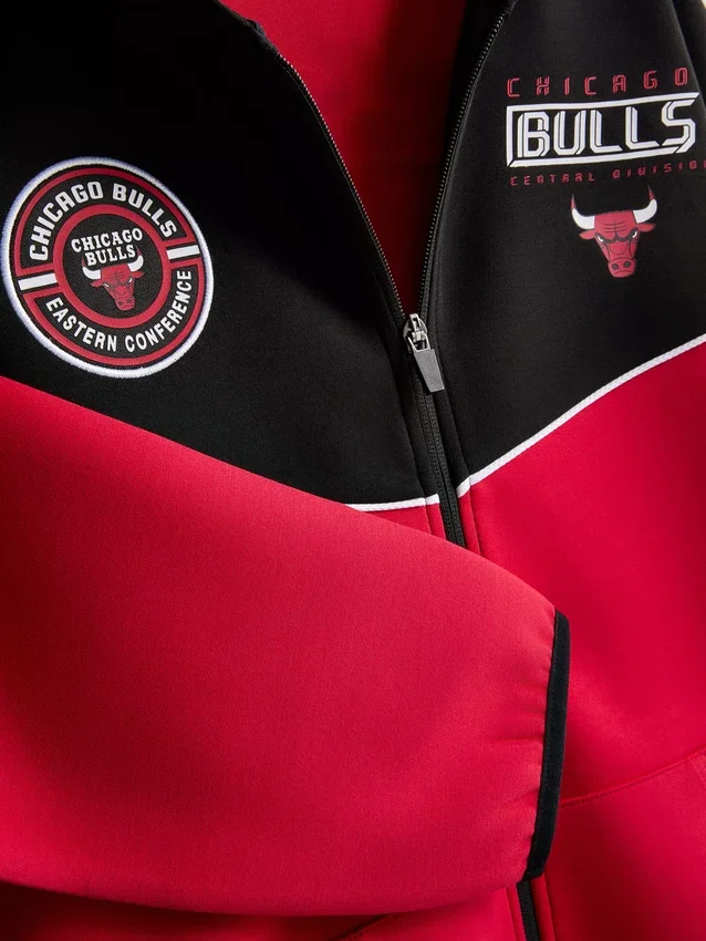 7–15 år | NBA Chicago Bulls hættetrøje med lynlås