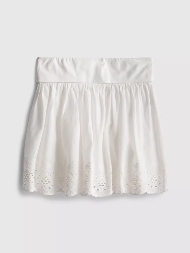 7–15 år | nederdel med broderie anglaise
