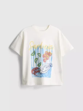 7–15 år | Oversized T-shirt med grafisk motiv