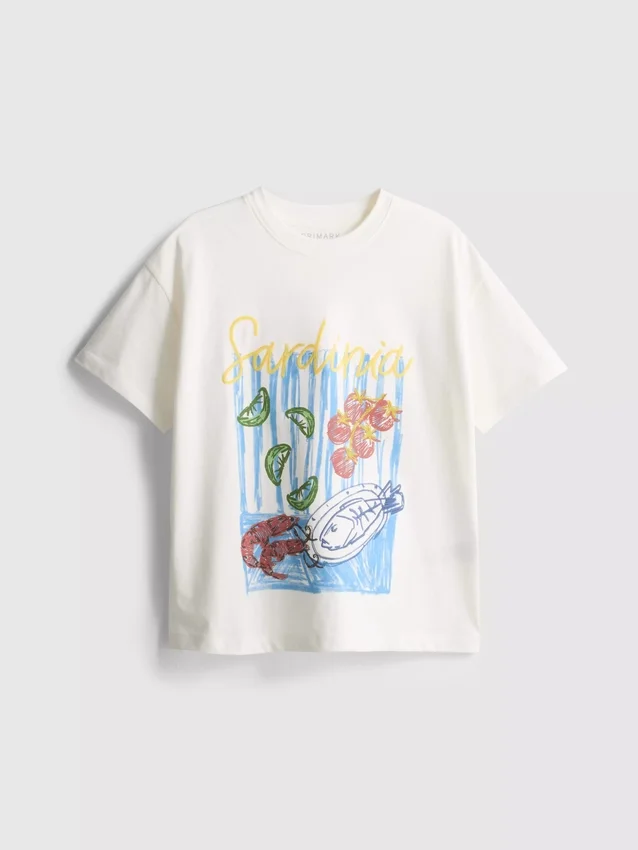 7–15 år | Oversized T-shirt med grafisk motiv