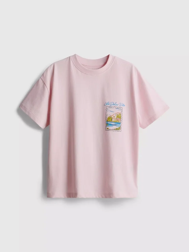 7–15 år | Oversized T-shirt med grafisk motiv