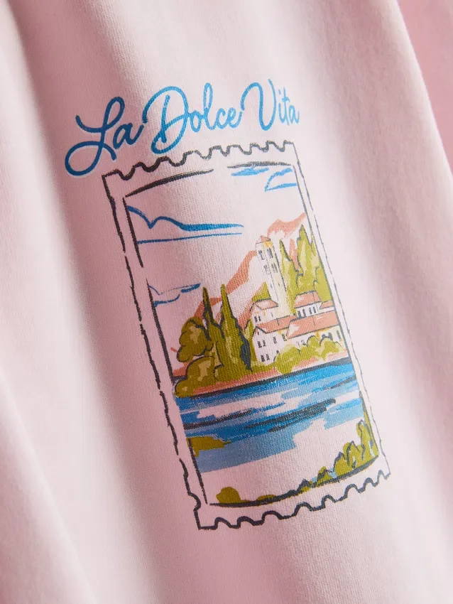 7–15 år | Oversized T-shirt med grafisk motiv