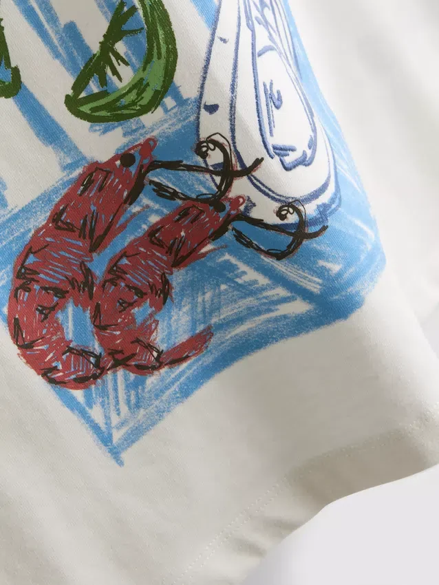 7–15 år | Oversized T-shirt med grafisk motiv