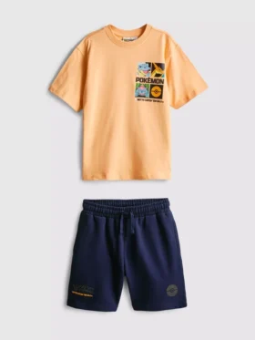 7–15 år | Pokémon-T-shirt og shorts-sæt