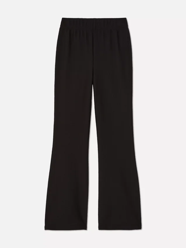 7-15 år | ribbede leggings med udvidede ben