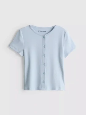 7–15 år | ribbet T-shirt