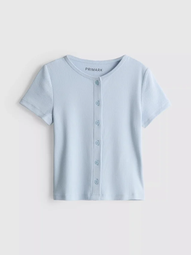 7–15 år | ribbet T-shirt