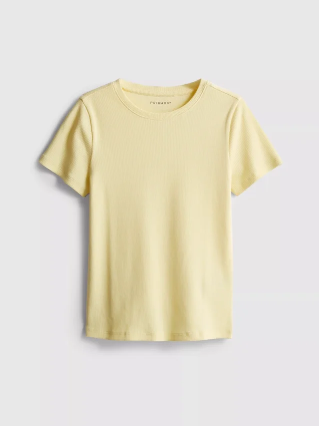 7–15 år | ribbet T-shirt