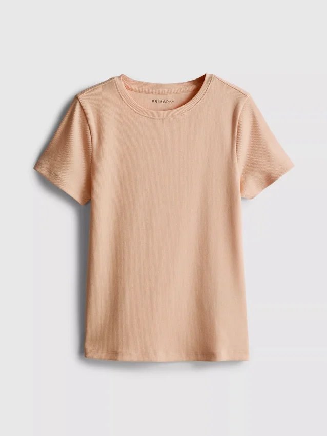 7–15 år | ribbet T-shirt