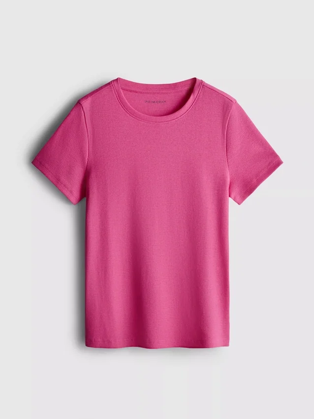 7–15 år | ribbet T-shirt