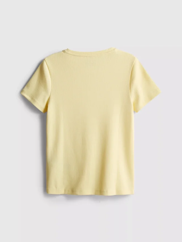 7–15 år | ribbet T-shirt