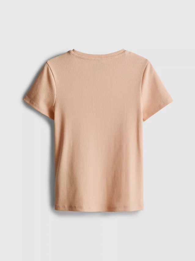7–15 år | ribbet T-shirt