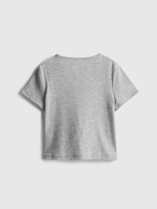 7–15 år | ribbet T-shirt