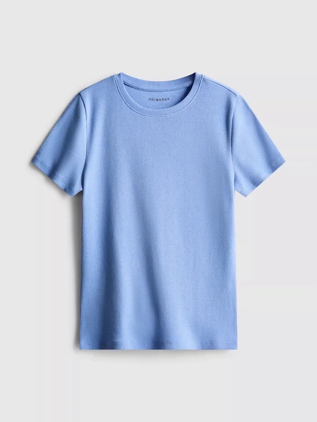 7–15 år | ribbet T-shirt