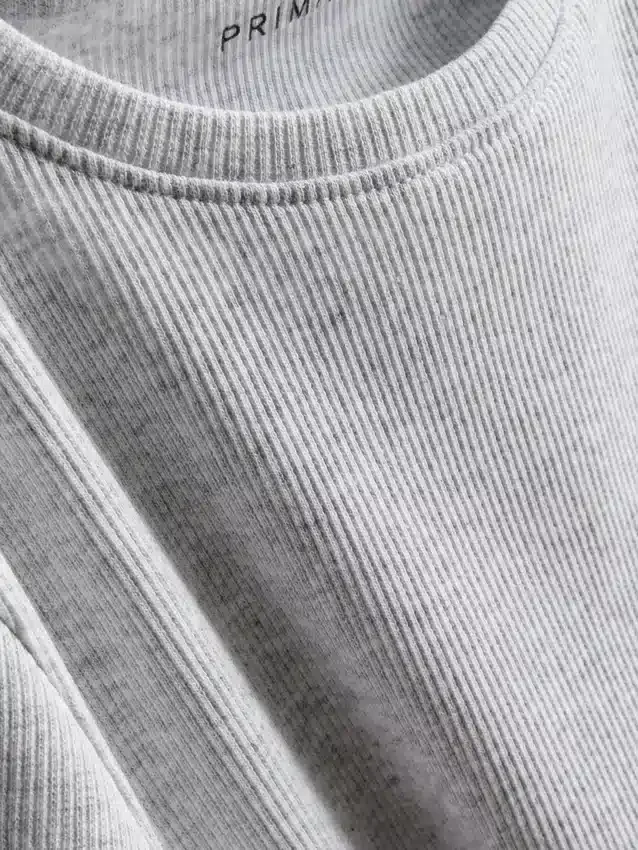 7–15 år | ribbet T-shirt