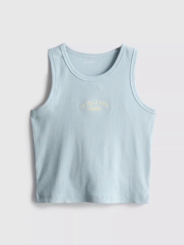 7–15 år | ribbet tanktop